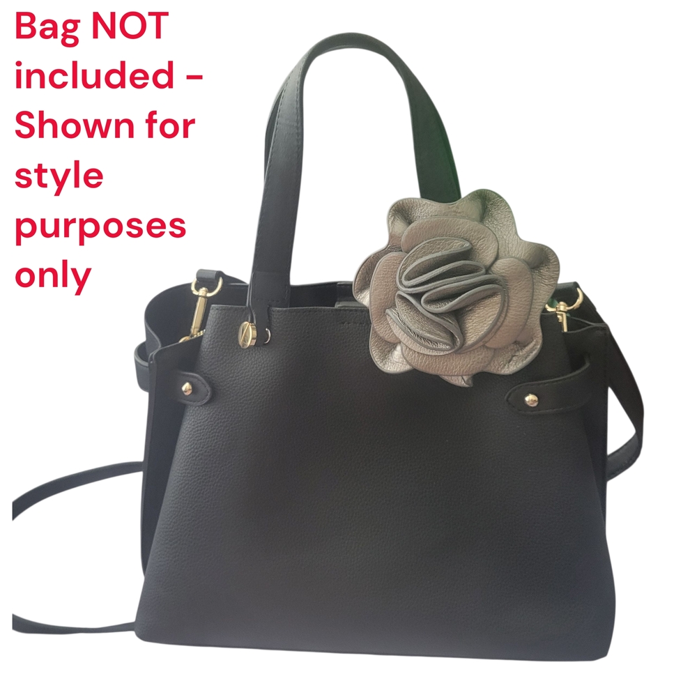 PROJECT: Pewter Leather Flower Bag Charm - Picture 5 of 6